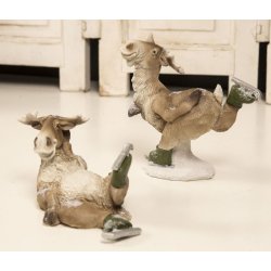 Skjtende elge 2 stk ass.